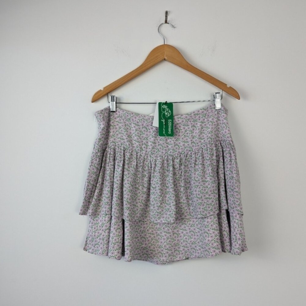 NOIZE Women's Floral Off-Shoulder Top with Eco-Conscious Fabric - Size XL